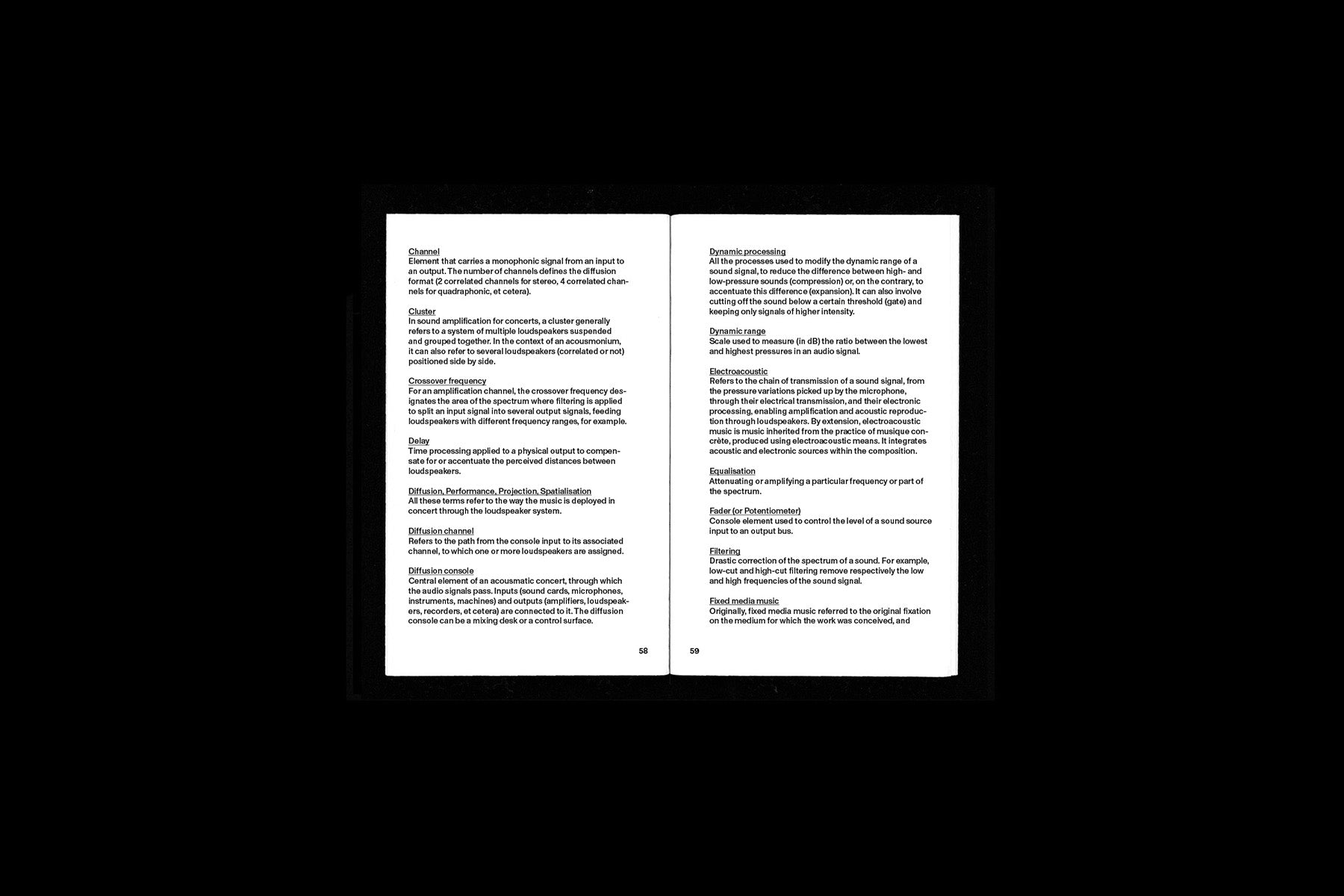 Manuel de l'acousmonium / Acousmonium Handbook